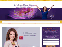 Tablet Screenshot of andreabeaulieu.com